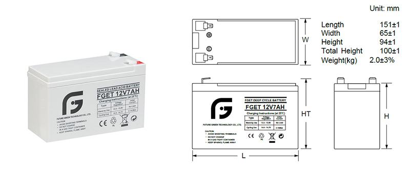 Buy Wholesale China Rechargeable Sealed Lead-acid Emergency Light & Ups  Battery, 12v/7ah & Emergency Light Ups Battery at USD 6