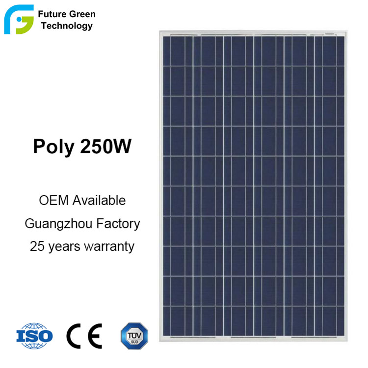 30V250W Poly crystalline Power Solar PV Panel