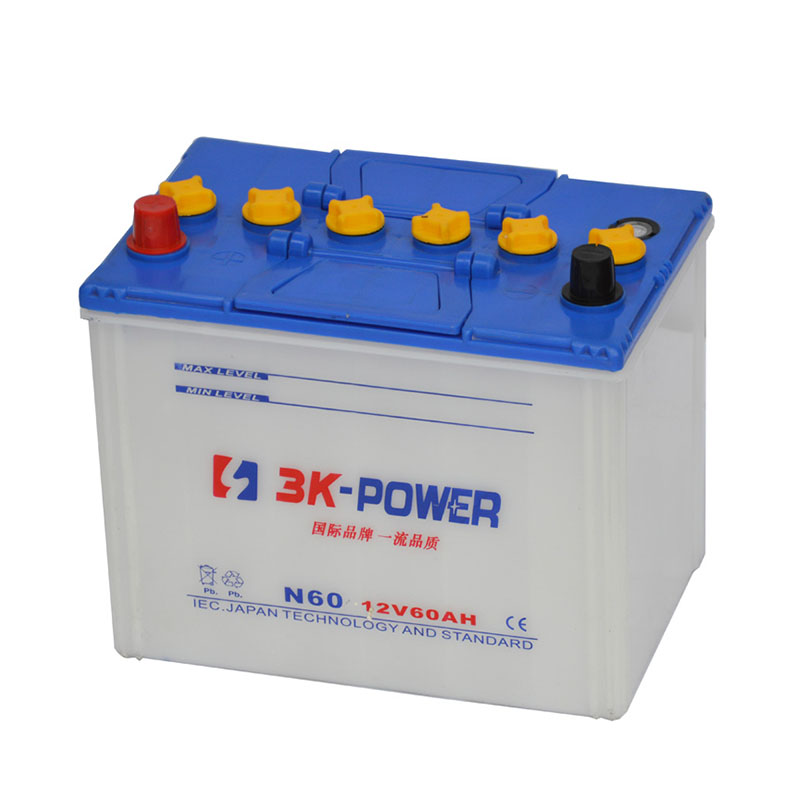 2-Year Warranty 12V 60ah Car Battery Dry Charged Battery - China