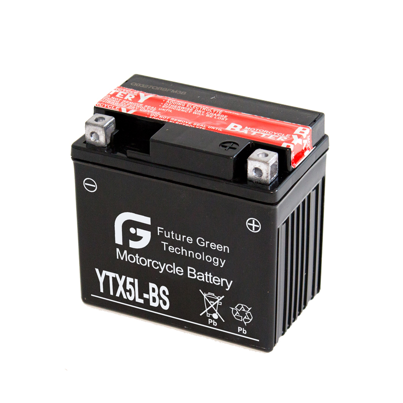 YTX5L-BS High CCA Lead Acid Dry Charged MF Motorcycle Battery