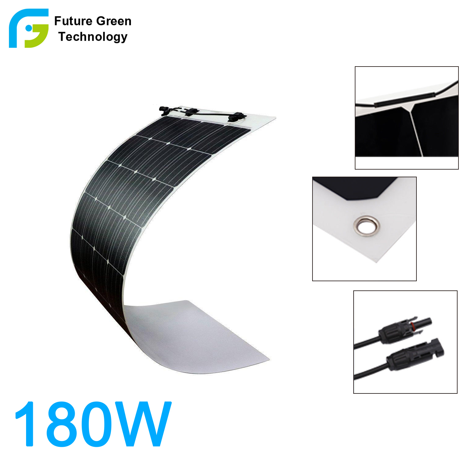 Panel solar flexible Ecosolar 180W 12V Monocristalino ETFE+TPE