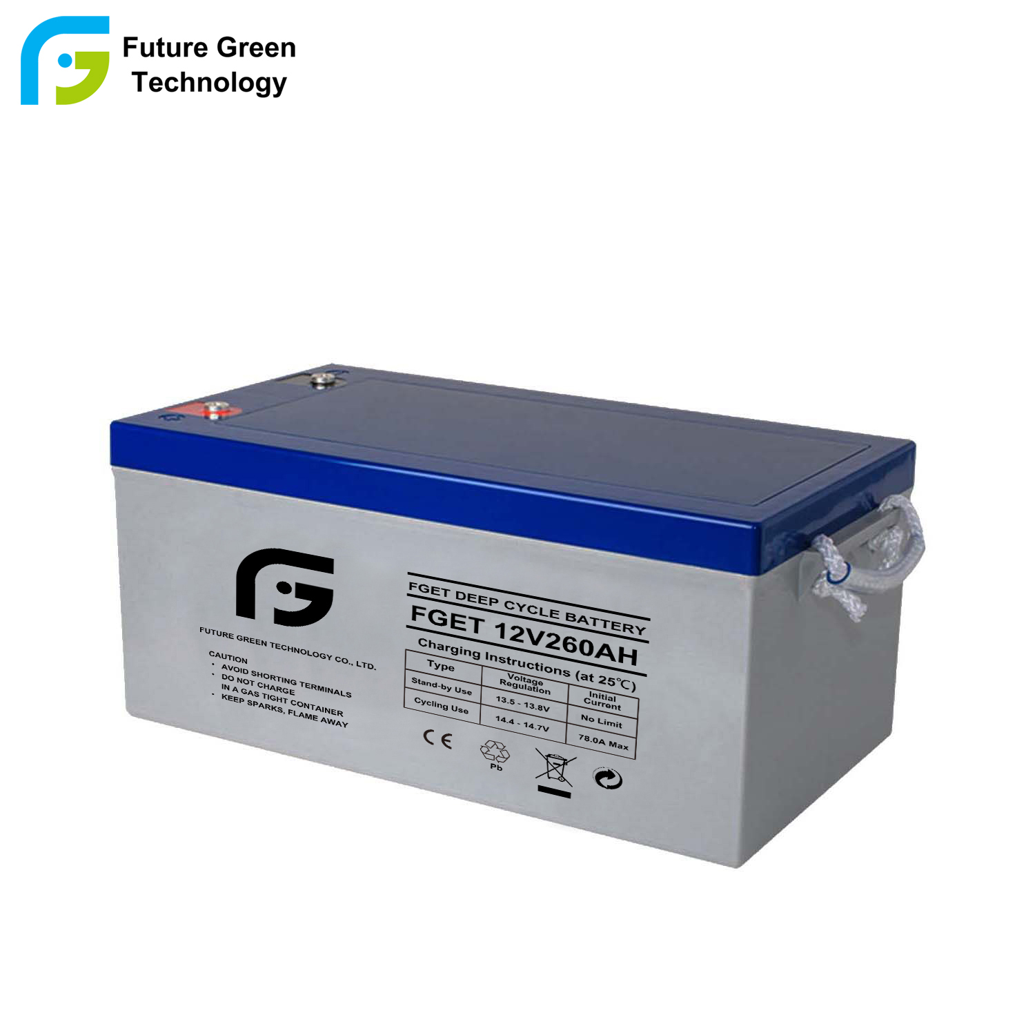 12V 260AH Deep Cycle Storage Battery for Hospital Equipment