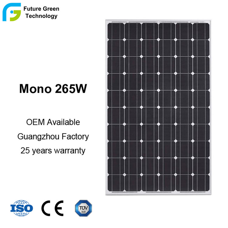 250W 265W 270W Power Mono PV Solar Panel