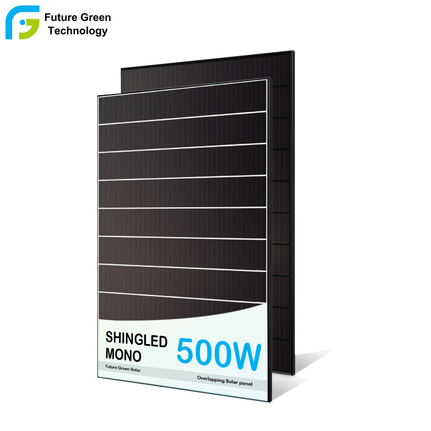 Customized Residential Use 495W 500W 505W 510W Solar Cell Shingles Mono Panel Manufacturer China