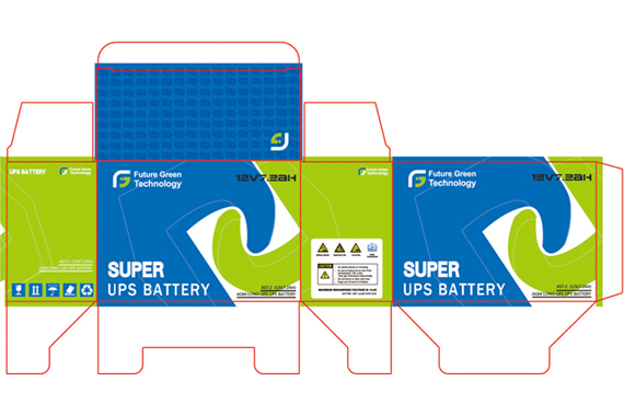 New design for 12V7ah UPS battery