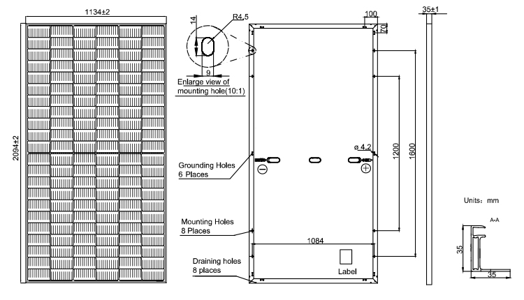 Power Station A Grade Half Cut 132 cells 480W 490W 500W 505W Solar Mono Panels