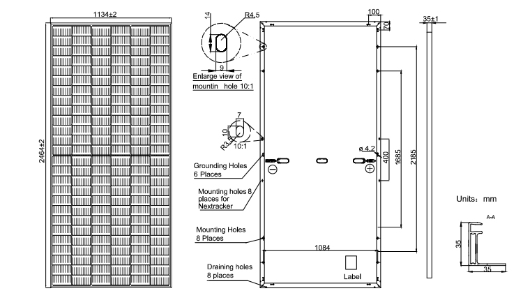 Power Station A Grade Half Cut 132 cells 480W 490W 500W 505W Solar Mono Panels