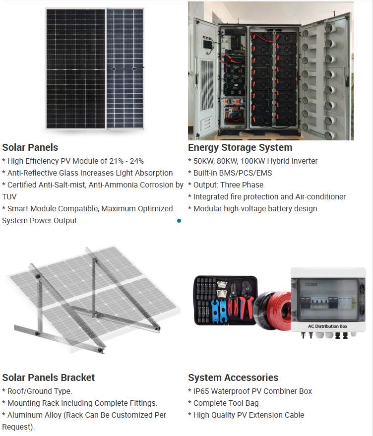 100kw solar power system details