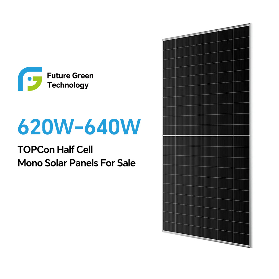 China Manufacturer Half Cut G12N 210MM 620W 625W 630W 635W 640W Solar Mono Panels