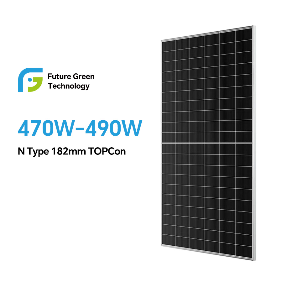Factory OEM/ODM Power Station A Grade Half Cut 132 cells 470W 475W 480W 485W 490W Solar Mono Panels