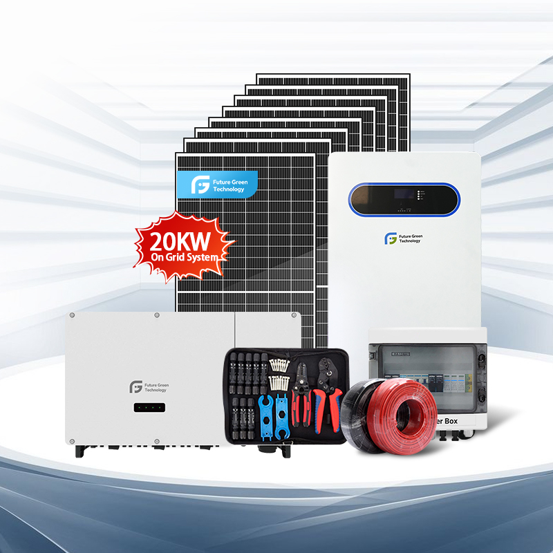 Home Use 20kw on Grid Tie Solar Power System for Commerce