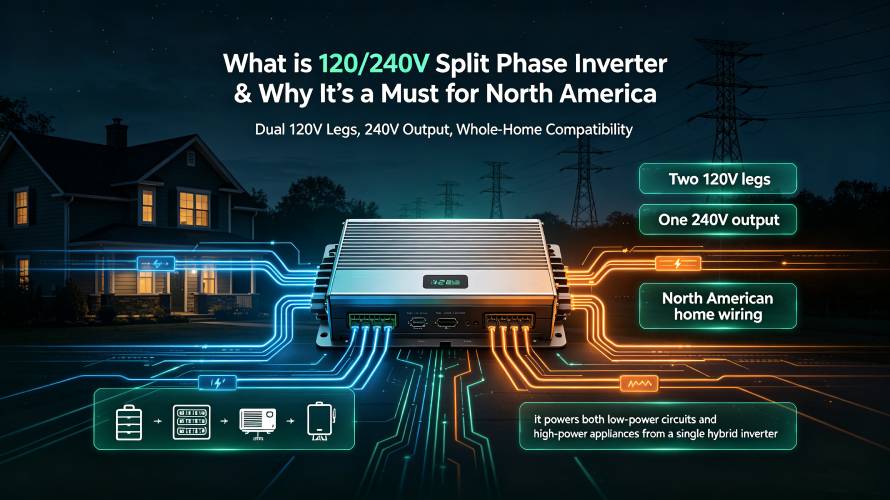 120/240V Split Phase Inverter Wiring Diagram