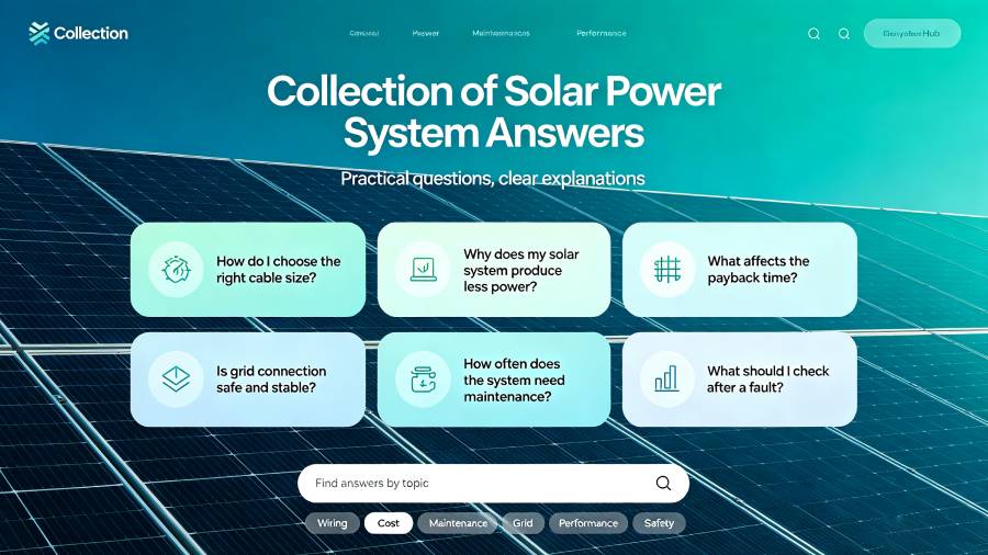 Solar Power System Architecture Solar Power System Overview Diagram